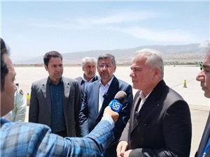 پرواز تاريخي حجاج از خرم‌آباد