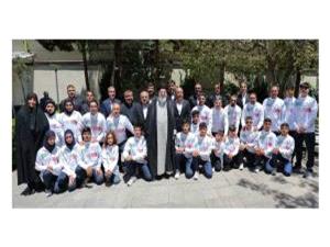 دیدار مدال آوران کاروان ورزشی دانش‌آموزی «امید ایران» با حضرت آیت الله خامنه‌ای