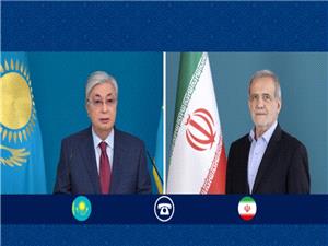 تأکید رؤسای جمهور ایران و قزاقستان بر تقویت مناسبات دوستانه