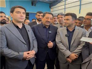 بازديد وزير صمت از کارخانه لاستيک بارز کردستان