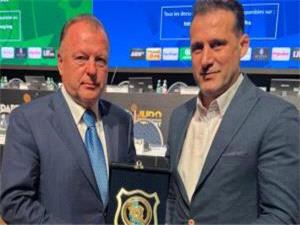 ديدار آرش ميراسماعيلي با رئيس IJF در بوداپست
