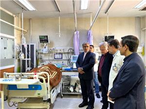 بازديداستاندار از روند تشخيص مرگ مغزي و اهداي عضو در بيمارستان منتصريه مشهد